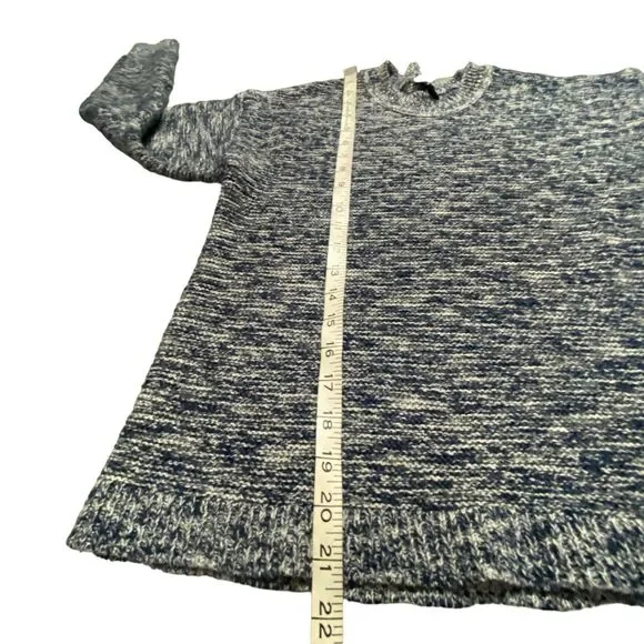 J. CREW Women Blue Marbled Pullover Sweater Small - Picture 9 of 9